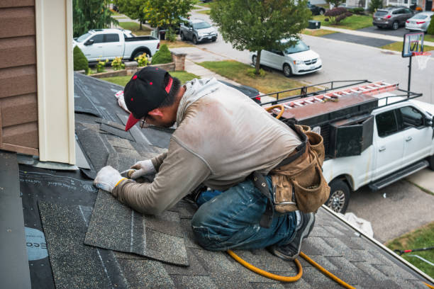 Professional Roofing technician working in Bridgewater, NY